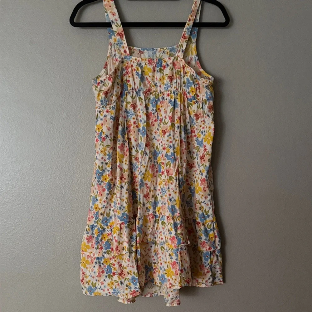 Old Navy Floral Cotton Sundress in White, Blue, Yellow, Pink